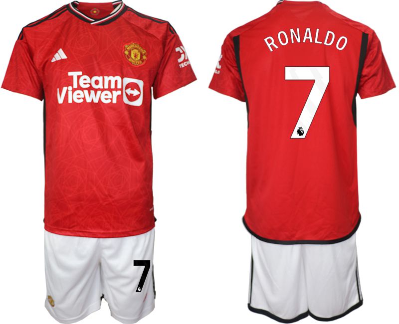 Men 2023-2024 Club Manchester United home red #7 Soccer Jersey->->Soccer Club Jersey